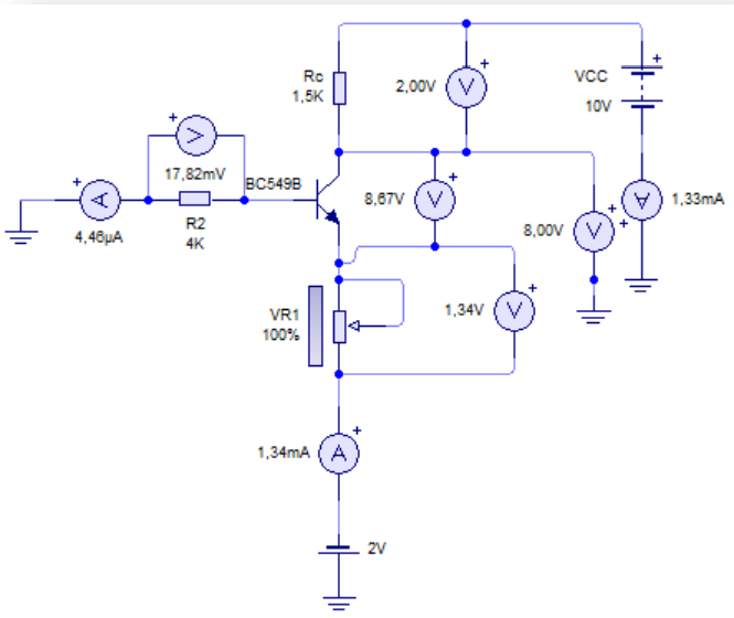 circuito amplificador de emisor dual