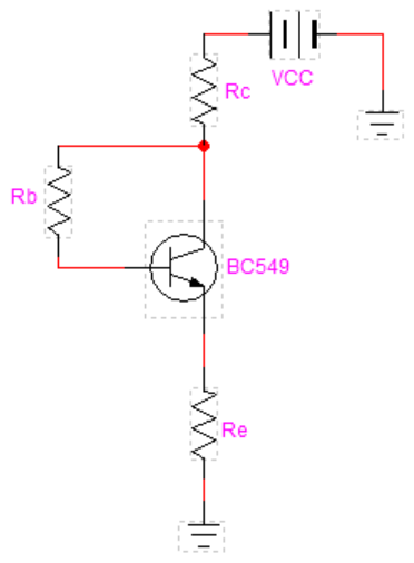 circuito de realimentación de emisor y colector