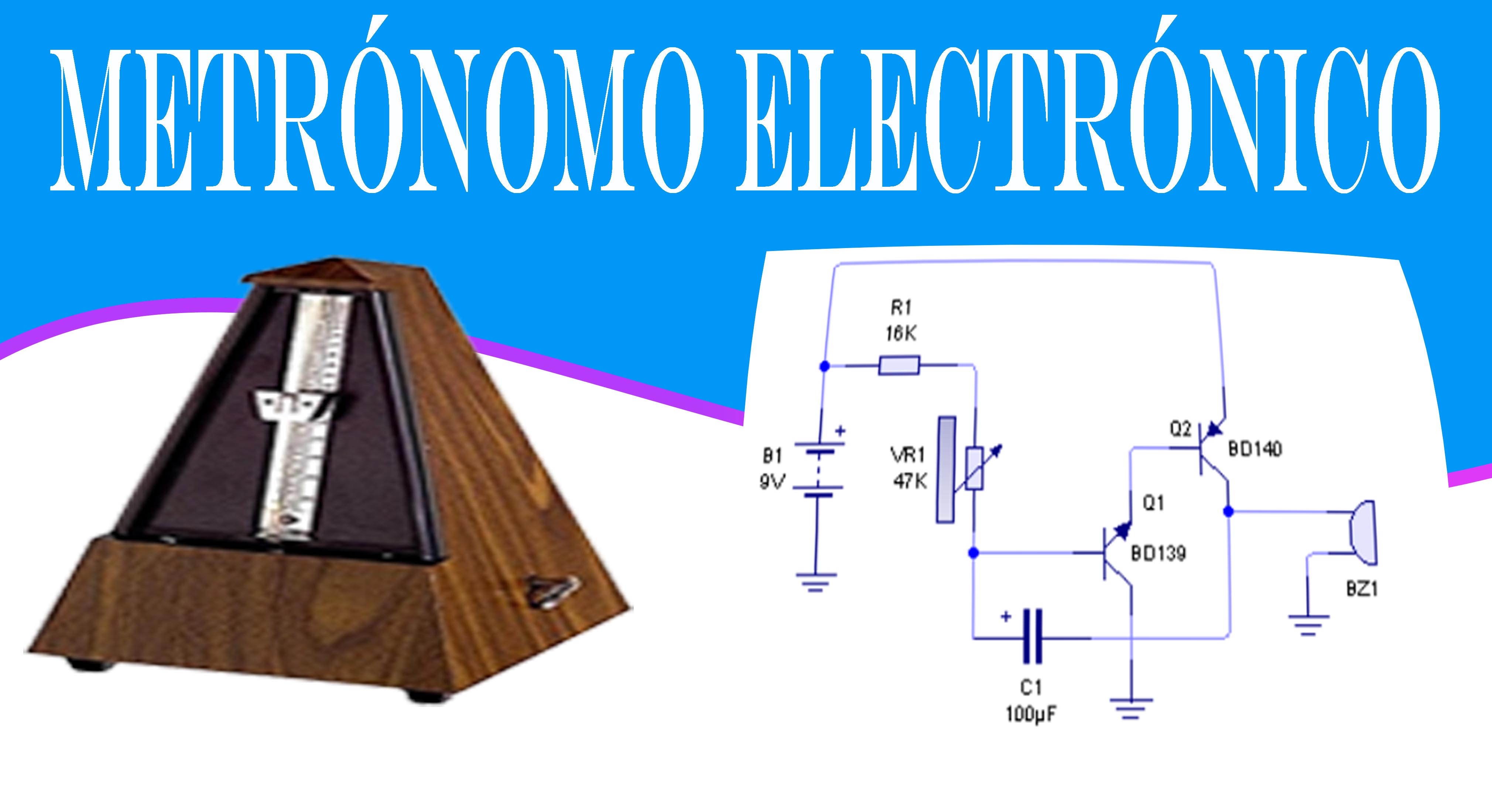 Visita el enlace de metrónomo electrónico con transistores