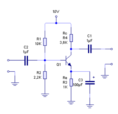 circuito básico amplificador