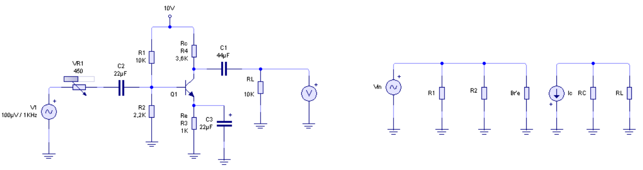 Circuito equivalente PI para señal