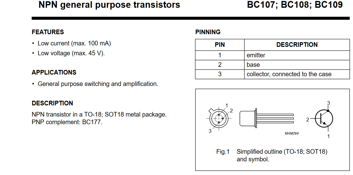 transistor NPN de uso general