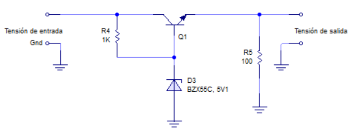 fuente de alimentación con transistor en serie