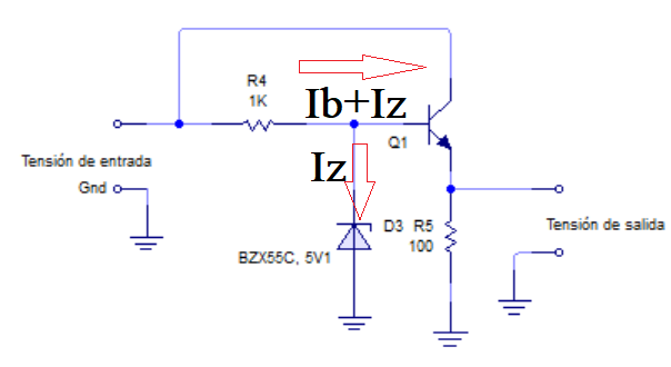 fuente de alimentación con transistor en paralelo