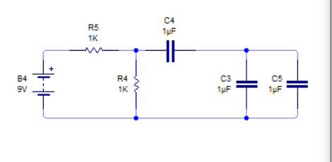 circuito con varios condensadores