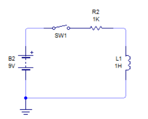 circuito con inductor y carga