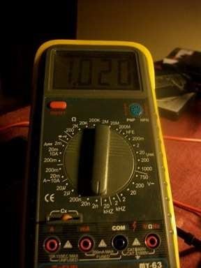 medida del condensador