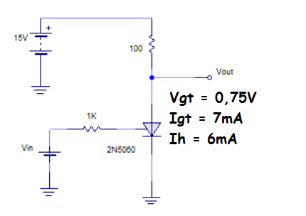 circuito con tiristor