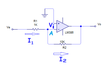 circuito básico de amplificador operacional