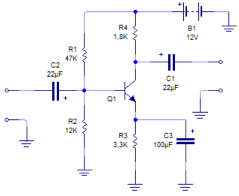 Amplificador en emisor común