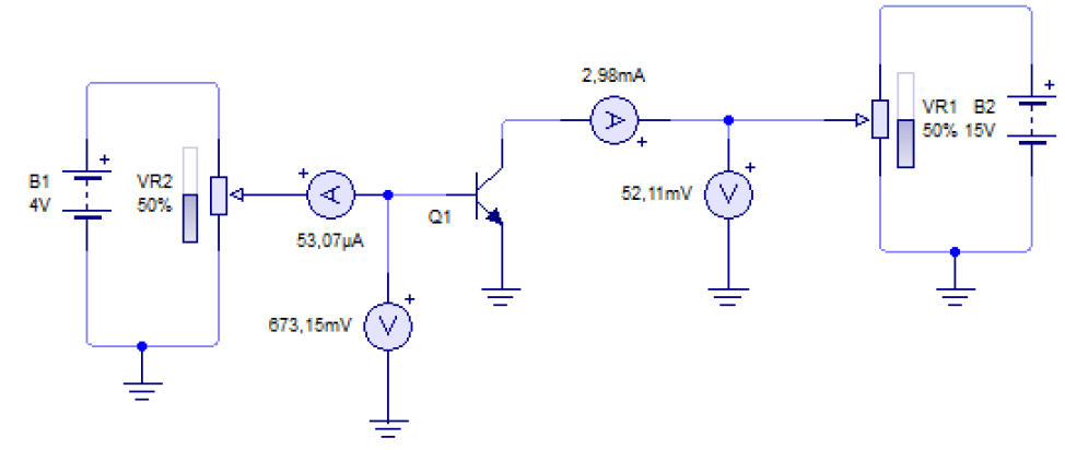 circuito que nos permite calcular la curva de entrada