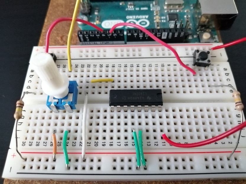 conexión a positivo de Arduino