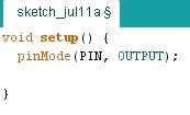 estructura básica de un programa con pinMode