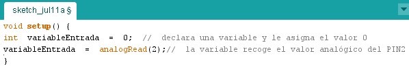 recoje el valor asignado al Pin2 de arduino