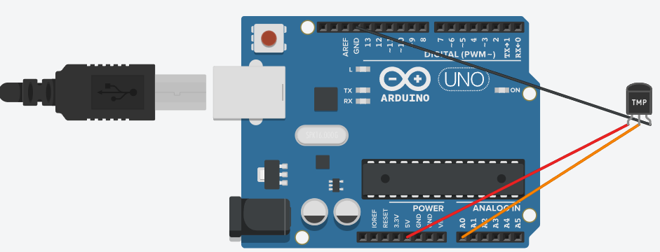 Montaje del circuito en la Arduino UNO