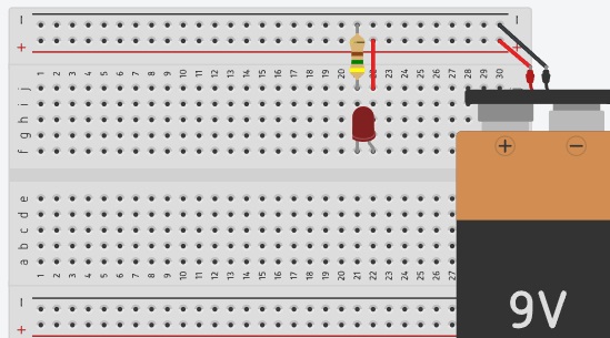 diodo con resistencia limitadora para evitar rotura