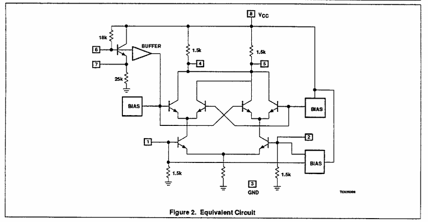 diagrama interno del integrado NE602