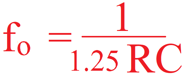 Fórmula de freceucnia de resonancia