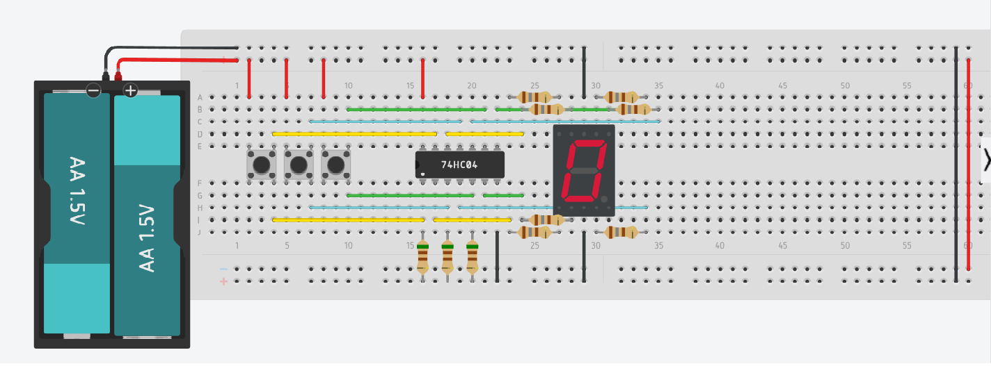 Usos de 74LS04 en board