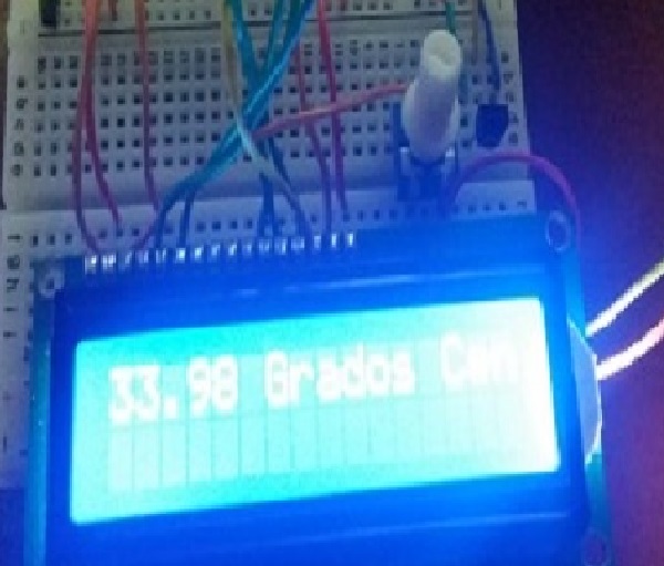 Sensor de temperatura y display de ARDUINO
