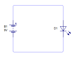 Circuito básico con diodo para calcular su resistencia interna