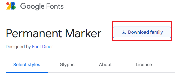 descargar fuente de google PermanentMaker