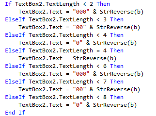 condiciones para el primer byte