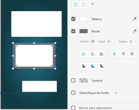 Herramientas para el tratamiento de los bordes en ADOBE Xd