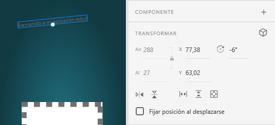 Cambiar la posición del texto y girarlo.