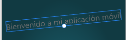 Al escribir un texto después al seleccionar el objeto queda reflejado como un objeto modificable.
