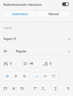 Propiedades de los textos