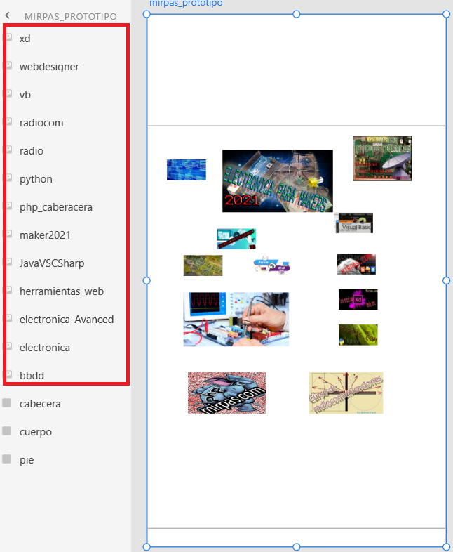 Elementos mostrados al moverlo en nivel primero