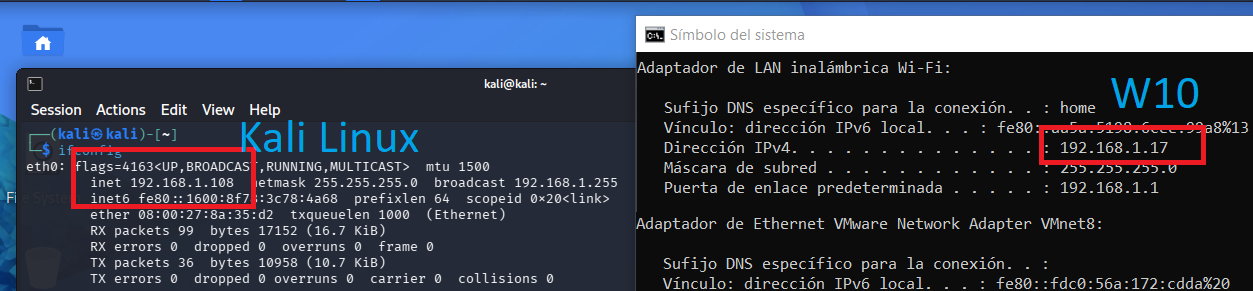 consigue las IPs