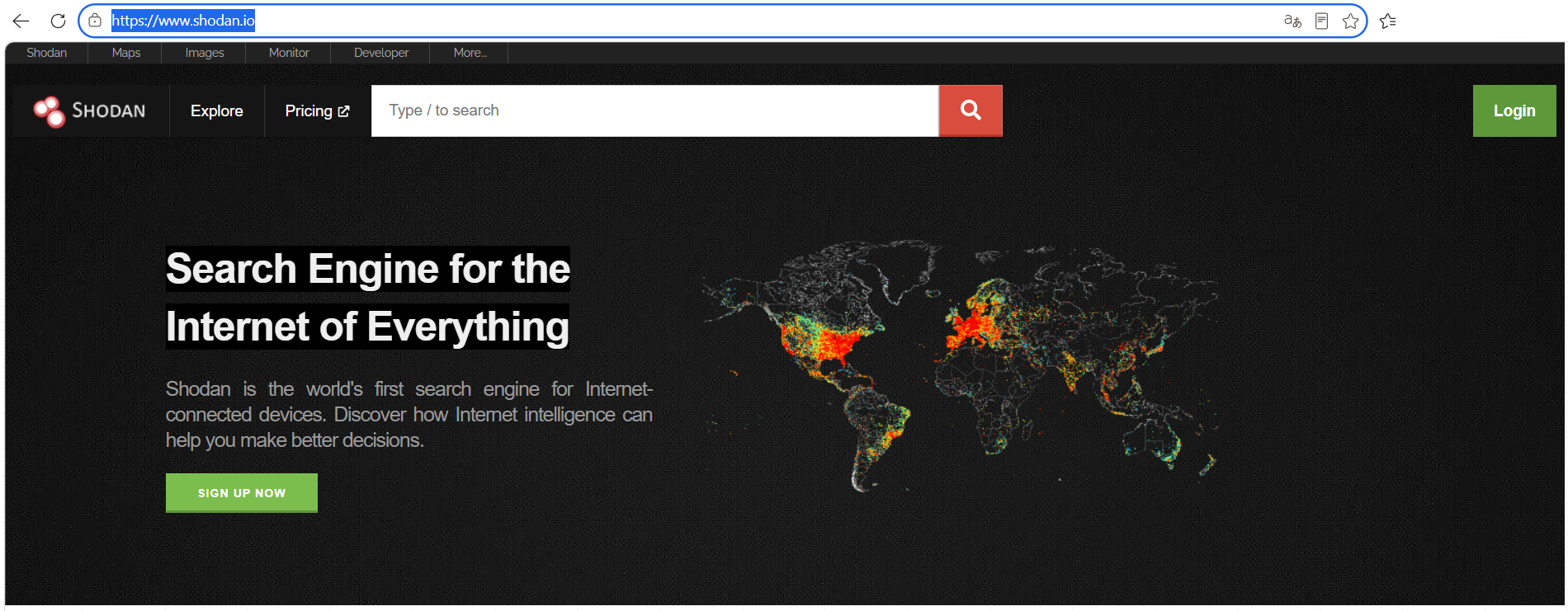 Intefaz de shodan