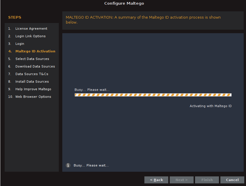 Configurar Maltego desde Kali Linux